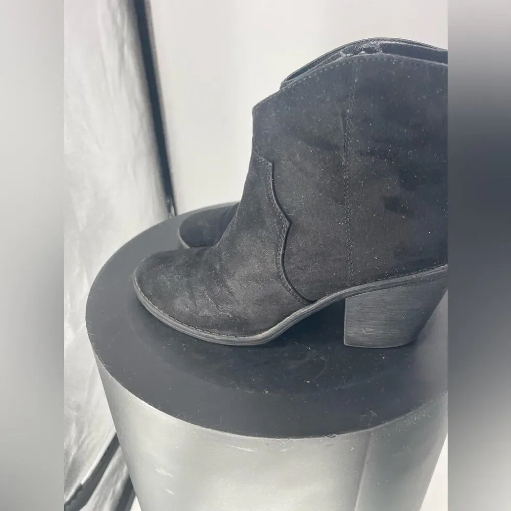 Faded glory black bootie size‎ 9